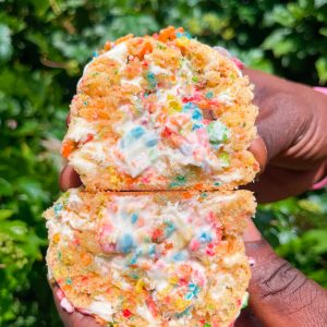 Fruity Pebbles Mega Pounder Cookie
