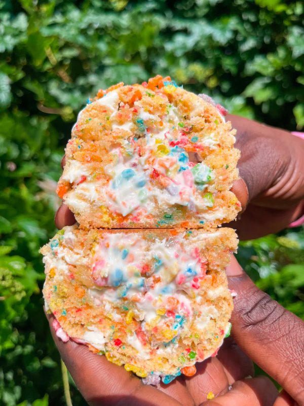 Fruity Pebbles Mega Pounder Cookie